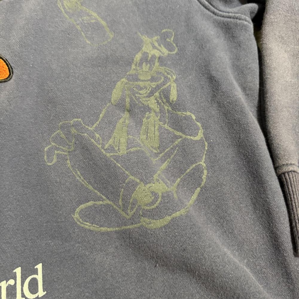 Disney Parks Hoodie Mens XL Blue Goofy Walt Disney World Full Zip Graphic - Picture 10 of 10